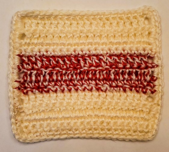 Yellow, with Red, Yellow Granny Square